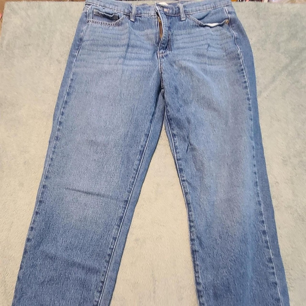 Sofia Jeans Sofia Vergara Relaxed Straight Leg Medium Wash Denim Blue Size 8